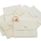 Microfiber Fabric Drawstring Gift Bags Envelope Suede Charms Packing