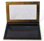 Artificial Leather Hard Gift Box With Magnetic Closure Lid Cardboard Eyeshadow Packaging