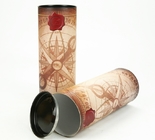 Carefully Crafted Wine Cylinder Gift Box With Custom Shaped