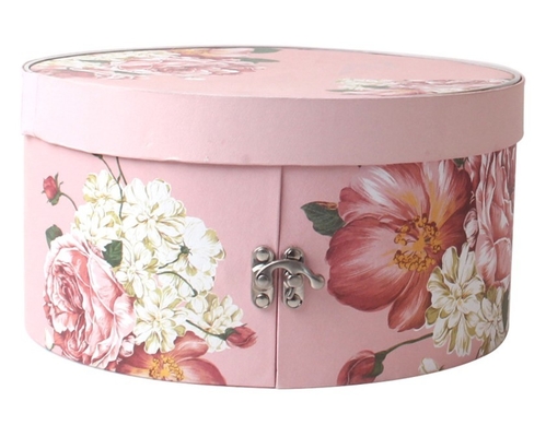 Multifunctional Cylinder Shaped Corrugated Box , Round Jewelry Case 4color Offset Printing