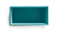Exquisite Rectangle Large Velvet Gift Box , Blue Velvet Jewelry Box