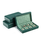 MDF Leather Gift Box Charm Bracelet Storage Nickel Free Large Capacity