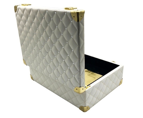 Impervious PU Leather Makeup Box Luxury Packaging Auger Cases