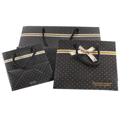 Matt Lamination Custom Paper Gift Bags , Heavy Duty Paper Bags With Handles