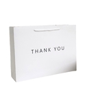 Exquisite Workmanship Retail Paper Bags With Handles , Square Gift Bags With Handles
