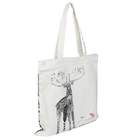 100gsm Canvas Reusable Tote Shopping Bags Waterproof Beach Tote With Zipper
