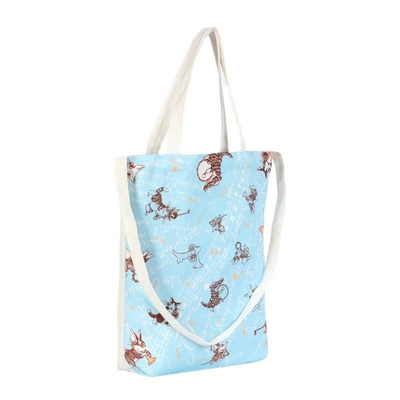 Exquisite Plain Reusable Tote Shopping Bags , Cotton Tote Bags Printed