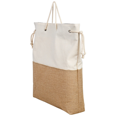 Thick Plain White Recycled Canvas Tote Bags ISO CE Certificate