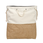 Thick Plain White Recycled Canvas Tote Bags ISO CE Certificate