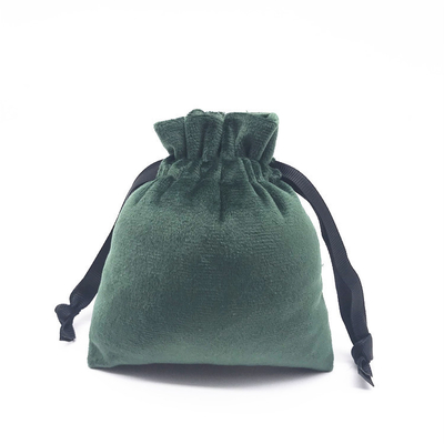 Necklace Earring Fabric Drawstring Gift Bags Velour Drawstring Pouch