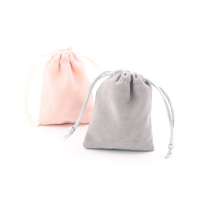 SGS Drawstring Small Velvet Gift Bags Environmentally Friendly