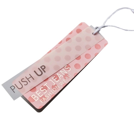 Lightweight PET Paper Hang Tags For Clothing , Sustainable Swing Tags