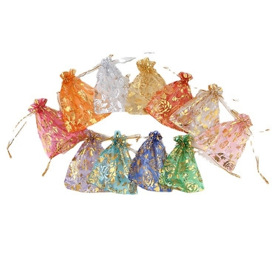 Clear Organza Drawstring Gift Bags 5x7 7x9 9x12 Jewelry Packaging