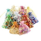 Clear Organza Drawstring Gift Bags 5x7 7x9 9x12 Jewelry Packaging