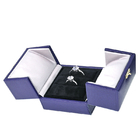 Metallic Logo Pu Leather Jewellery Box For Bracelet Bangle Watch Packaging