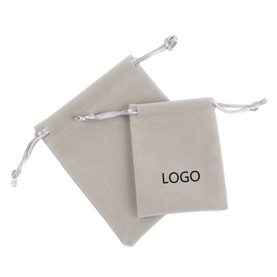 Drawstring Eco Friendly Jewelry Bags , 9x12cm Jewelry Bag Packaging