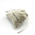 Suede Velvet Fabric Drawstring Gift Bags 25x30cm For Shopping