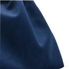 10x15cm Fabric Drawstring Gift Bag Dark Blue Velvet Gift Pouch With Ribbon Motif