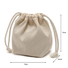 Thick Fabric Drawstring Gift Bags Custom Logo Heavy Cotton Canvas Drawstring Pouch Belt Bag Jewelry Bag