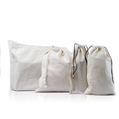 Washable Eco Friendly Bags With Drawstring Cotton Reusable Produce Bags Zero Waste,Canvas Fabric Drawstring Gift Bags