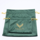 Soft Velvet Drawstring Promotional Bag , 10x15cm Velour Shoes Bag