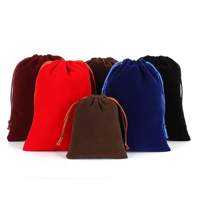 15x20cm Suede Drawstring Bag , HY Jewelry Gift Packaging Pouch