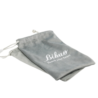 Cotton / Satin Drawstring Gift Pouch , 15x20cm Drawstring Dust Bag