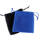 Polyester Flocking Fabric Drawstring Gift Bags 25x30cm Customized