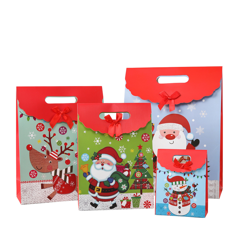 Multifunctional Custom Retail Paper Bags With Inlay Handle